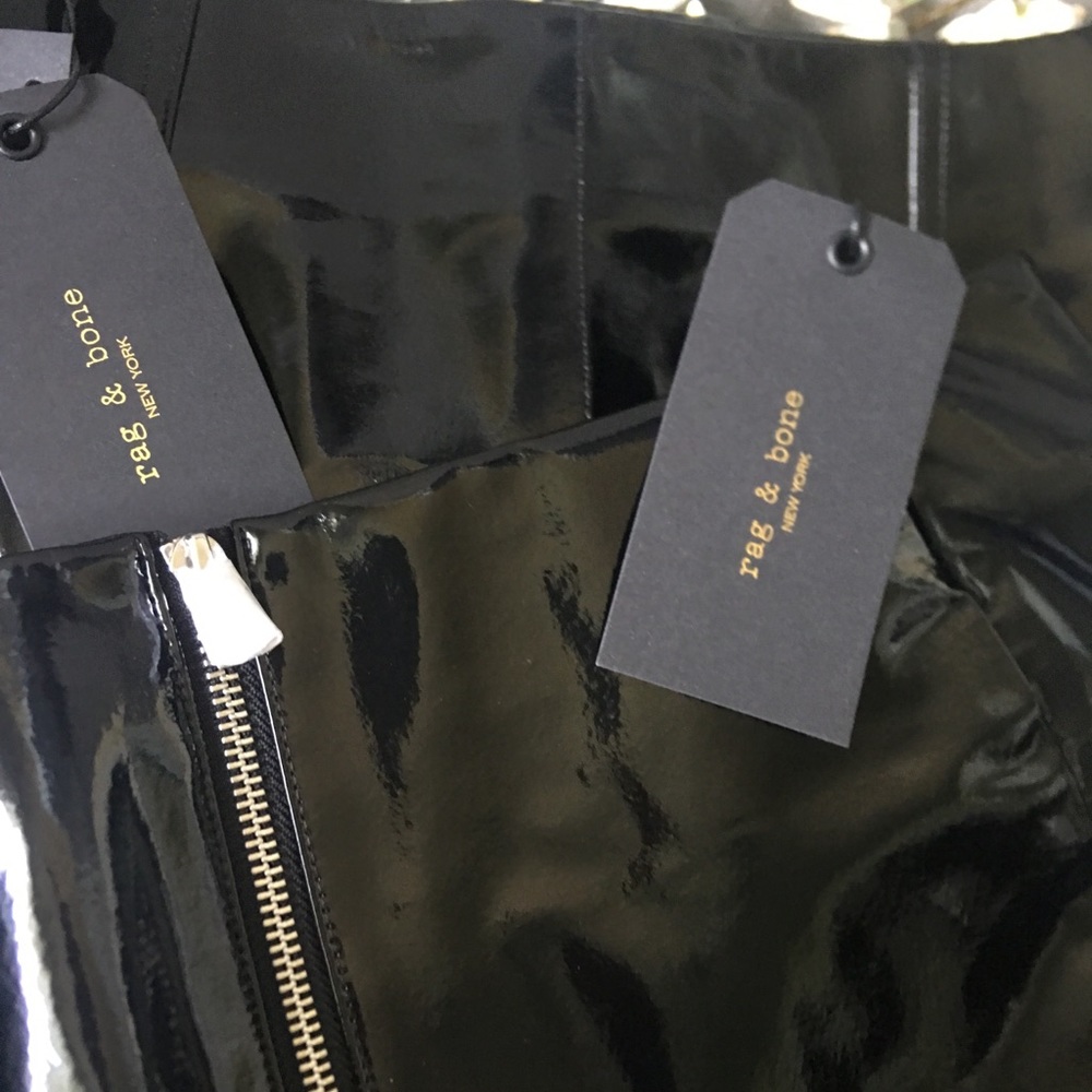 Rag & Bone Heidi Patent Skirt - Picture 7 of 8